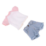 Max Doll T-shirt Short Pants for 1/6 Blythe Doll Outfit Clothes Accessory Pink
