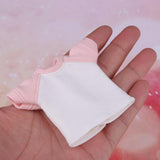 Max Doll T-shirt Short Pants for 1/6 Blythe Doll Outfit Clothes Accessory Pink