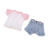 Max Doll T-shirt Short Pants for 1/6 Blythe Doll Outfit Clothes Accessory Pink