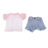 Max Doll T-shirt Short Pants for 1/6 Blythe Doll Outfit Clothes Accessory Pink
