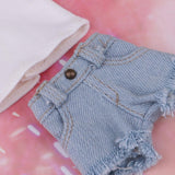Max Doll T-shirt Short Pants for 1/6 Blythe Doll Outfit Clothes Accessory Pink