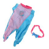 Max Doll Outfit Romper Jumpsuits Hairband Set For 18 inch Dolls