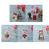 Max 1/12 Kitten Animal Model Miniature Dollhouse Figurine Shiba Inu with Cake