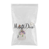 Max 1/12 Dollhouse Miniature Cat with Flower Model Home Desk Top Ornament Gift