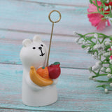 Max 1/12 Kitten Animal Model Miniature Dollhouse Figurine  Sea Bear with Fruit