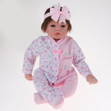 Max Adorable 21inch Reborn Doll Full Silicone Newborn Infant Baby Girl Doll Mold