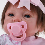Max Adorable 21inch Reborn Doll Full Silicone Newborn Infant Baby Girl Doll Mold
