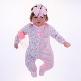 Max Adorable 21inch Reborn Doll Full Silicone Newborn Infant Baby Girl Doll Mold