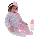 Max Adorable 21inch Reborn Doll Full Silicone Newborn Infant Baby Girl Doll Mold