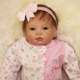 Max Adorable 21inch Reborn Doll Full Silicone Newborn Infant Baby Girl Doll Mold