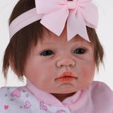 Max Adorable 21inch Reborn Doll Full Silicone Newborn Infant Baby Girl Doll Mold