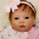 Max Adorable 21inch Reborn Doll Full Silicone Newborn Infant Baby Girl Doll Mold