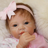 Max Adorable 21inch Reborn Doll Full Silicone Newborn Infant Baby Girl Doll Mold