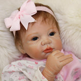 Max Adorable 21inch Reborn Doll Full Silicone Newborn Infant Baby Girl Doll Mold