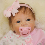 Max Adorable 21inch Reborn Doll Full Silicone Newborn Infant Baby Girl Doll Mold