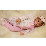 Max Adorable 21inch Reborn Doll Full Silicone Newborn Infant Baby Girl Doll Mold