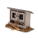 Max 1/12 Miniatures Dollhouse Wooden Simulation Chicken Coop Decoration