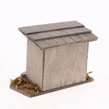 Max 1/12 Miniatures Dollhouse Wooden Simulation Chicken Coop Decoration