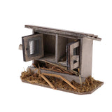 Max 1/12 Miniatures Dollhouse Wooden Simulation Chicken Coop Decoration