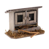 Max 1/12 Miniatures Dollhouse Wooden Simulation Chicken Coop Decoration