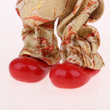 Max 6inch Porcelain Triangel Doll Clown Doll Home Desk Display Ornaments Golden