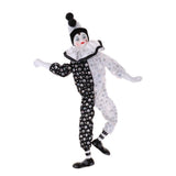 Max 38cm 15inch Vintage Porcelain Hanging Foot Clown Doll Harlequin Doll Model