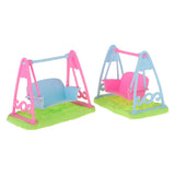 Max 1/12 Dollhouse Miniature Furniture Garden Swing Seat High Quality Plastic