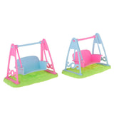 Max 1/12 Dollhouse Miniature Furniture Garden Swing Seat High Quality Plastic