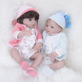 Max Lifelike 22" Full Silicone Reborn Doll Newborn Baby Girl Doll Pink Rompers
