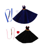 Max Stylish Party Costume Flannel Evening Dress Gown For Blythe Doll Dark Blue