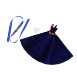 Max Stylish Party Costume Flannel Evening Dress Gown For Blythe Doll Dark Blue