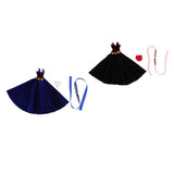 Max Stylish Party Costume Flannel Evening Dress Gown For Blythe Doll Dark Blue