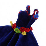 Max Stylish Party Costume Flannel Evening Dress Gown For Blythe Doll Dark Blue