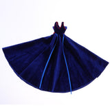Max Stylish Party Costume Flannel Evening Dress Gown For Blythe Doll Dark Blue
