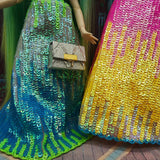 Max 1/6 Fashion Sequin Backless Evening Dress for Blythe Doll Dress Up Accessory