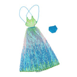 Max 1/6 Fashion Sequin Backless Evening Dress for Blythe Doll Dress Up Accessory