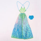 Max 1/6 Fashion Sequin Backless Evening Dress for Blythe Doll Dress Up Accessory