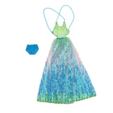 Max 1/6 Fashion Sequin Backless Evening Dress for Blythe Doll Dress Up Accessory
