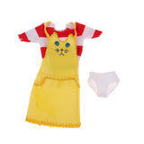 Max 1/6 Lovely Suspender Skirt with Striped T-shirt Set for Blythe Doll Dress Up