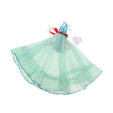 Max 1/6 Trendy V-neck Beach Gauzy Dress Green for Blythe Doll Dress Up Accessory