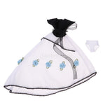 Max 1/6 Trendy Irregular Gauzy Dress Black White for Blythe Doll Dress Up Accs