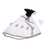 Max 1/6 Trendy Irregular Gauzy Dress Black White for Blythe Doll Dress Up Accs