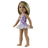 Max 14.5inch Dolls Clothes Printed Strap Swimsuit Swimwear for Wellie Wishers
