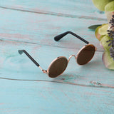Max 1/6 BJD Doll Eyegalsses Eyewear Golden Frame for Blythe  Dolls Brown