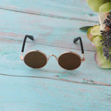 Max 1/6 BJD Doll Eyegalsses Eyewear Golden Frame for Blythe  Dolls Brown