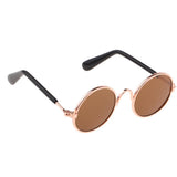 Max 1/6 BJD Doll Eyegalsses Eyewear Golden Frame for Blythe  Dolls Brown