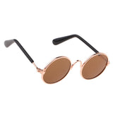 Max 1/6 BJD Doll Eyegalsses Eyewear Golden Frame for Blythe  Dolls Brown