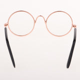 Max 1/6 BJD Doll Eyegalsses Eyewear Golden Frame for Blythe  Dolls Clear