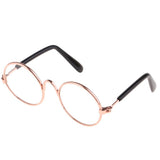 Max 1/6 BJD Doll Eyegalsses Eyewear Golden Frame for Blythe  Dolls Clear