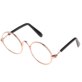 Max 1/6 BJD Doll Eyegalsses Eyewear Golden Frame for Blythe  Dolls Clear